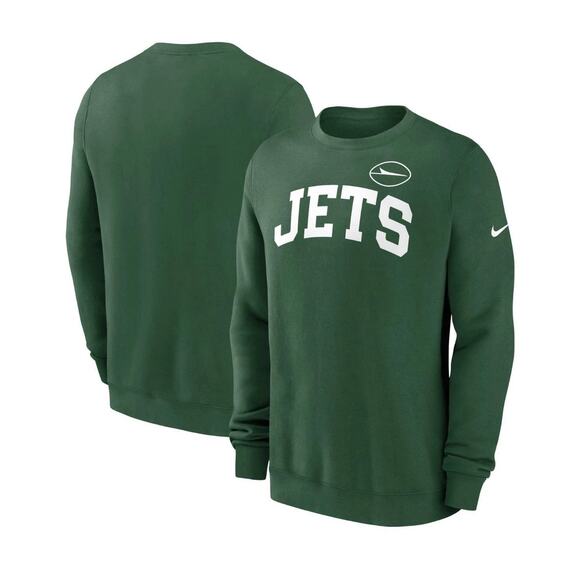 Nike Other - Nike Men's Small New York Jets Club Green Crew Sweatshirt - NFL NEW Authentic